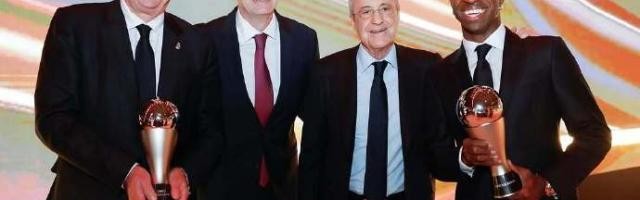 FIFA盛典皇马成大赢家，维尼修斯终于加冕世界最佳